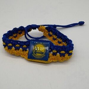 Warriors Blue and Yellow Braided Bracelet